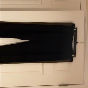 Black pants with army green stripe